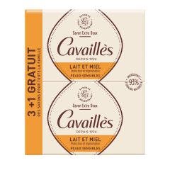 Extra Rich Milk And Honey Soap 4x 250g Extra Doux Rogé Cavaillès
