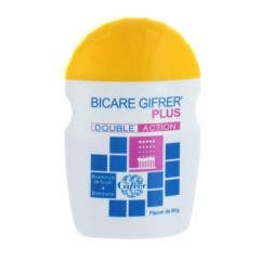 Soda Bicarbonate Double Action Mouth Powder 60g Bicare Plus Gifrer