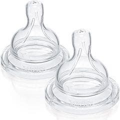 Classic+ Silicone Airflex Teats X 2 Thickened Formula From 6 Months Avent