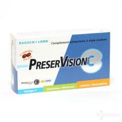 Ocular Visee Food Supplements 60 Capsules Preservision Bausch&Lomb