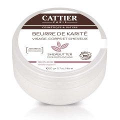 Shea Butter 100% Organic Face Body And Hair 20g Beurre De Karite Cattier