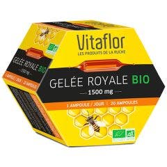 Organic Royal Jelly X 20 Phials 1500mg Vitaflor
