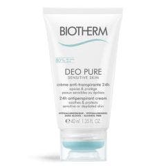 Deopure Anti Perspirant Cream 24hr Sensitive And Depilated Skins 40ml Deo Pure Biotherm