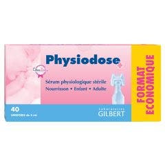 Sterile Single-Dose Physiological Serum 40x5ml Gilbert