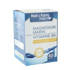 Nat&form Marine Magnesium + Vitamin B6 40 Capsules 40 Gélules Nat&Form