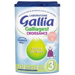Galligest 3 Croissance Lait En Poudre 800 g Gallia