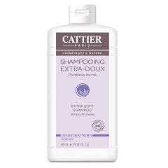 Daily Use Extra Soft Shampoo Wheat Proteins 1l Cattier