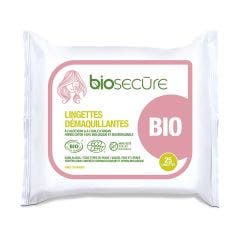 Make Up Removing Wipes 100% Organic X25 Bio Secure