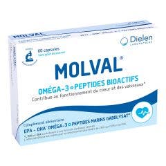 Molval - Omega 3 + Amino Acids 60 Capsules Dielen