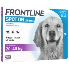 Spot-on Dog Size L4 20- 4 Pipettes De 4 Pipettes de 2,68ml Frontline