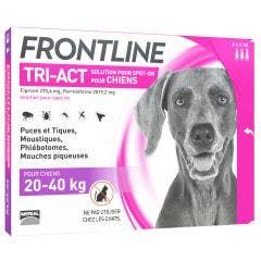 Tri-act Dogs 20 / 3 Pipettes / 3 Pipettes de 4ml Frontline