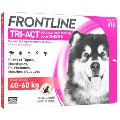 Tri-act Dogs 40 To Pipettes X3 3 Pipettes de 6ml Frontline