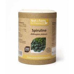 Organic Spirulina 200 tablets Nat&Form