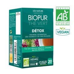 Organic Detox Green Tea X 20 Bags Biopur