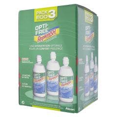Replenish Multi-function Disinfecting Solution Pack Of 3 Opti Free 300ml Alcon