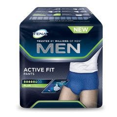 Men Active Fit Absorbing Size M X 9 X9 Active Fit Pants Tena