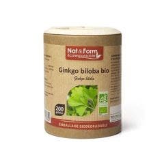 Ginkgo Biloba Bio 200 Capsules Nat&form 200 Gélules Nat&Form