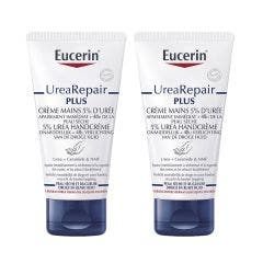 Ultra Repair Plus Hand Cream With 5% Urea 2x75ml UreaRepair Plus Peaux Seches Et Abimées Eucerin