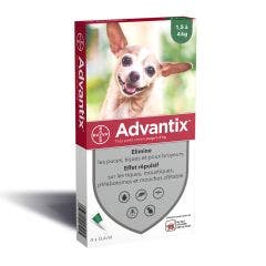 Very Small Dogs 4 Pipettes 4kg Advantix