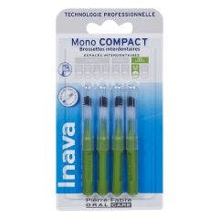 Mono Compact Interdental Brushettes Green X4 Inava