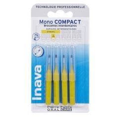 Mono Compact Interdental Brushettes 1mm Yellow X4 Inava