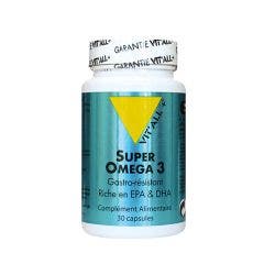 Super Omega 3 Riche En Epa & Dha 30 Capsules + 30 capsules Vit'All+