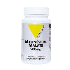 Magnesium Malate 60 Gelules + 500mg Vit'All+