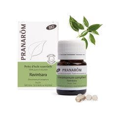 Organic Ravintsara Essential Oil 60 pearls Les Huiles Essentielles Pranarôm
