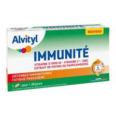 Box immunité - Vitamines D,C, Zinc, extrait de pépins de pamplemousse 28 comprimés Alvityl