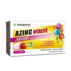 Vitality junior vitamins and minerals strawberry 30 tablets Azinc Junior Goût Fraise Arkopharma