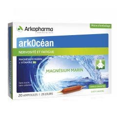 Ocean-sourced magnesium caramel flavour 20 ampoules 20 Ampoules Arkocéan Arkopharma
