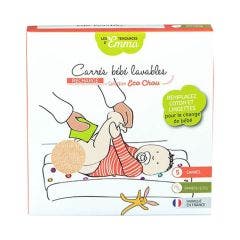 Washable Baby Bamboo Squares Ecru X5 Eco Chou Les Tendances D'Emma
