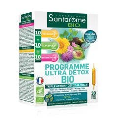 Organic Ultra Detox Program 30 Ampoules Santarome