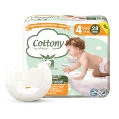 T4 Baby Nappies (7-18 Kg) x28 Cottony
