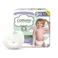 T5 Baby Nappies (11-25 Kg) x24 Cottony