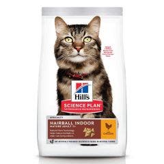Science Plan Hairball Control Mature Adult Cat 7 Years+ Chicken Kibbles 1.5kg Hills