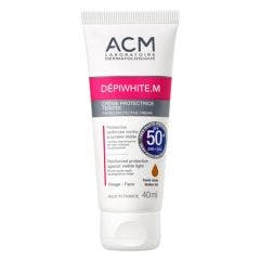 Acm Depiwhite.mreinforced Protection Against Visible Light Spf50+ Golden Tint 40ml Depiwhite.M Acm