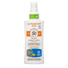 Organic SPF30 Sun Spray Face & Body 90g Travel size Alphanova