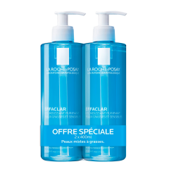 Purifying Foaming Gel for Oily Acne-prone skin 2x400ml Effaclar Peaux Grasses Tendance Acneique La Roche-Posay