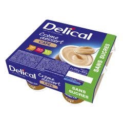 High Calorie, Sugar Free, High Protein Dessert Cream 4x200g Delical