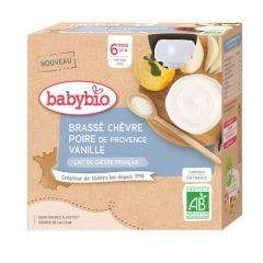 Brassé Goat's Milk 4x85g From 6 months Babybio