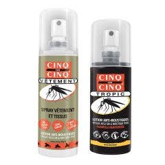 Tropical Mosquito Repellent Lotion 75ml & Clothing Spray 100ml 100ml Cinq Sur Cinq