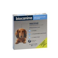 INSECTIFUGE PETIT CHIEN 2 pipettes Antiparasitaire externe Biocanina