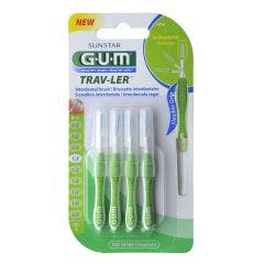 4 Travel Interdental Brushes 1414 Trav-ler 1.1 Mm x4 Trav-ler Gum