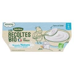 Les Recoltes Bioes natural stirred yoghurt 4x100g From 6 months Blédina