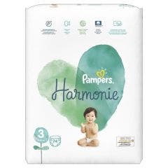 Couches Taille 3 x74 Harmonie 6 à 10kg Pampers