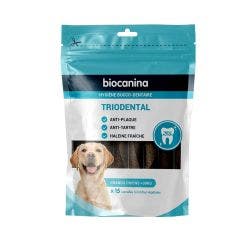 Lamelles A Macher X15 Triodental Grands Chiens De Plus De 30kg Hygiene Triodental Large dogs over 30kg Biocanina
