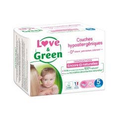 Hypoallergenic nappies Size 5 Junior x40 11 to 25kg Love&Green