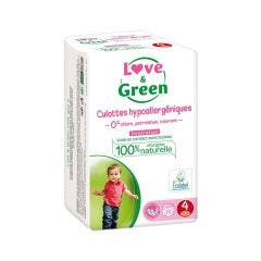 Hypoallergenic nappies Size 4 Maxi x20 8 to 15kg Love&Green