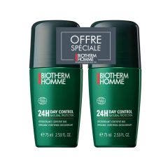 72h Deodorant Anti-perspirant Roll-On for Men 2x75ml Day Control Biotherm